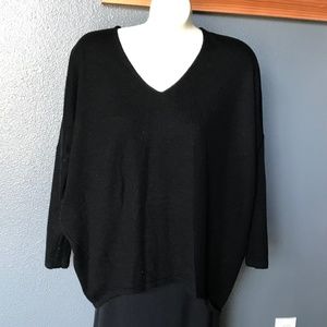 Express 3/4 Sleeve Black Dolman Sweater